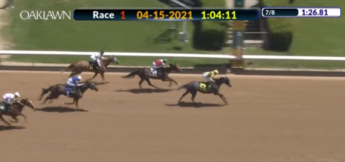 Oaklawn Park 1st race, 4/15/21.