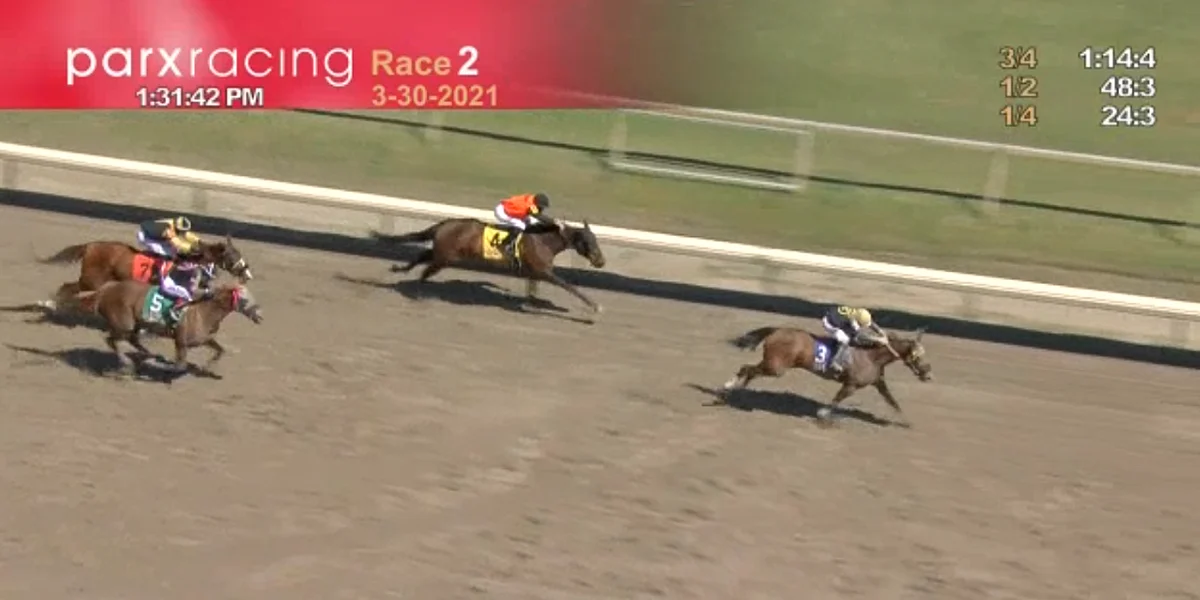 Parx 2nd finish, 3/30/21
