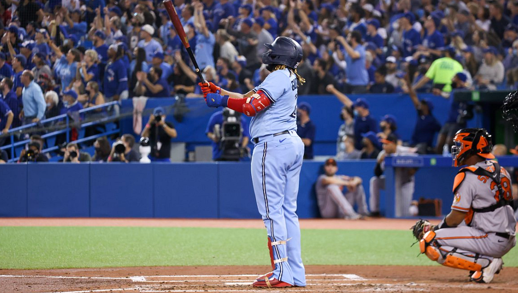 <div class="paragraphs"><p>In Toronto, you can bet on Vladimir Guerrero Jr. online only.</p></div>