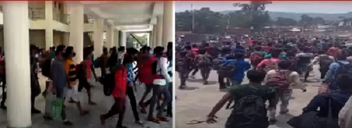 ரயிலில் இருந்து இறங்கிய பயணிகள் தெறித்து ஓடியதால் பரபரப்பு: என்ன காரணம் தெரியுமா?