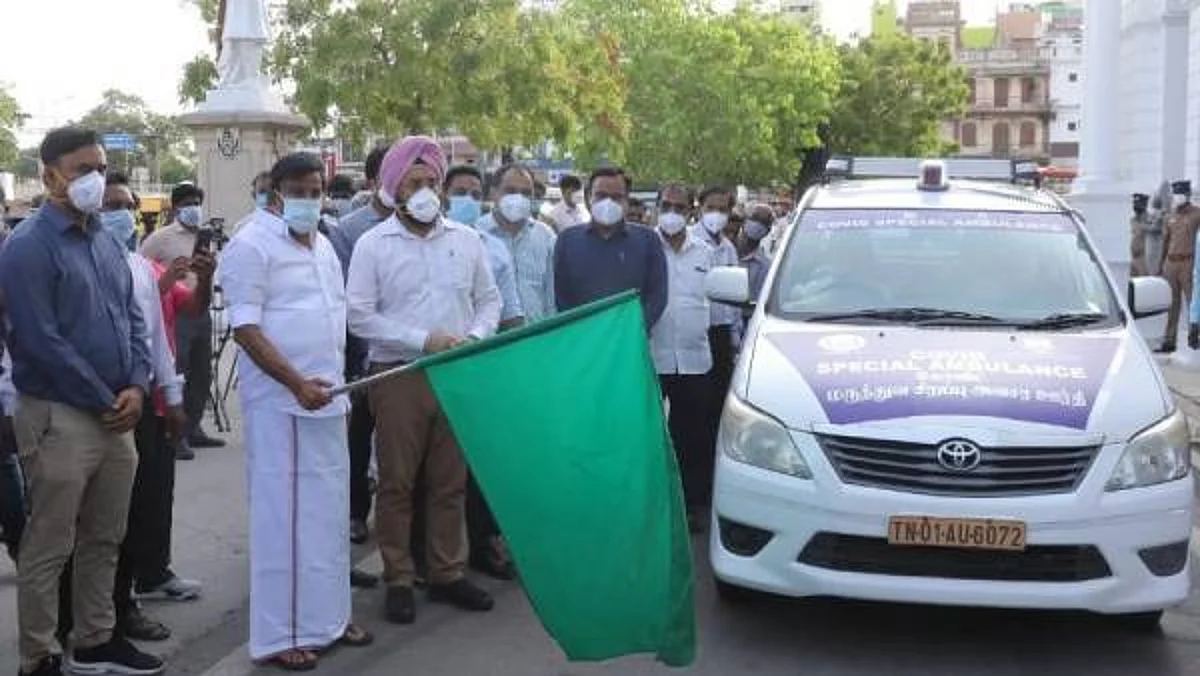 ஆம்புலன்ஸ் பற்றாக்குறை: கார்களையே ஆம்புலன்ஸாக மாற்றிய மேயர் ககன்தீப் சிங்