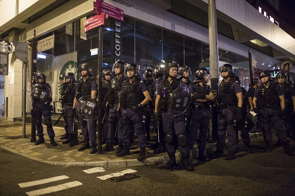 China Warns Hong Kong Unrest Goes ‘Far Beyond’ Peaceful Protest