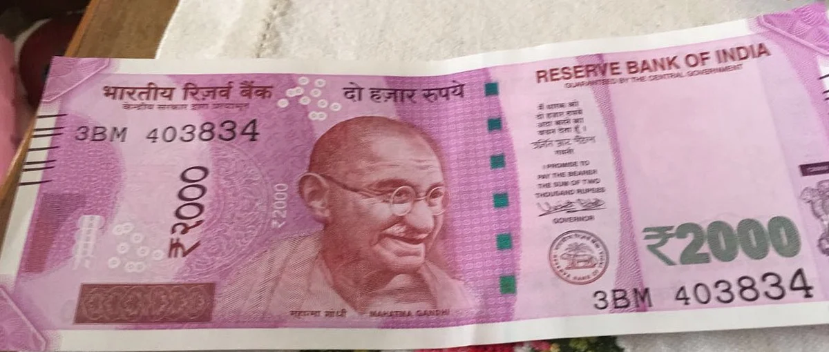 An image of the new Rs 2,000 note. (Source: BloombergQuint)