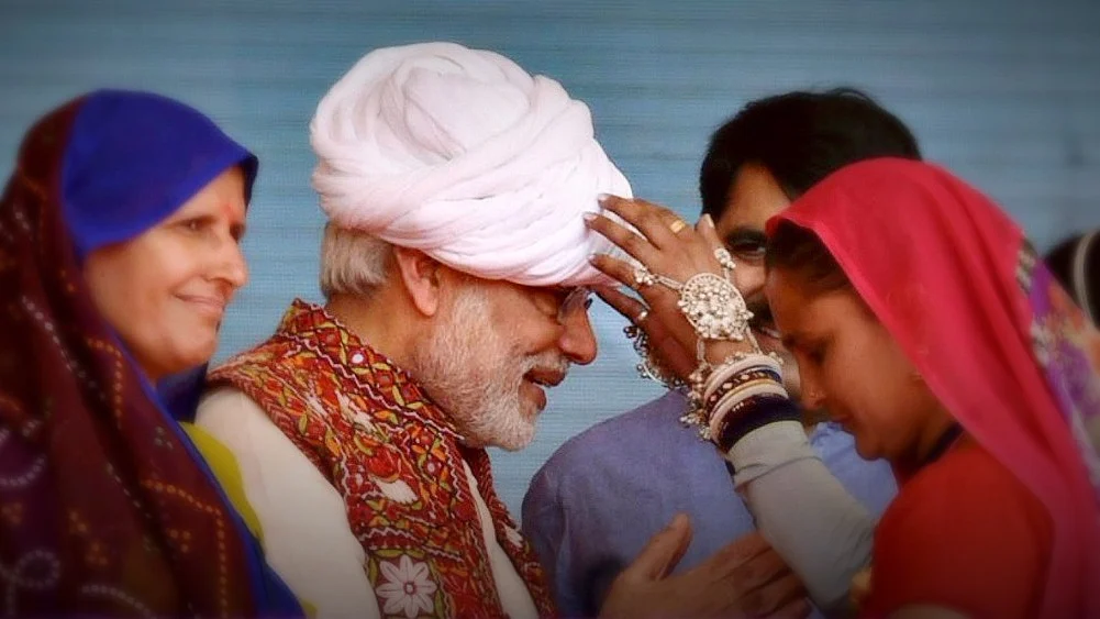 Palanpur: Prime Minister, Narendra Modi at the inauguration ceremony of the Amul Cheese Plant and Whey Drying Pant, in Palanpur, Banaskantha, Gujarat (Source: PTI)