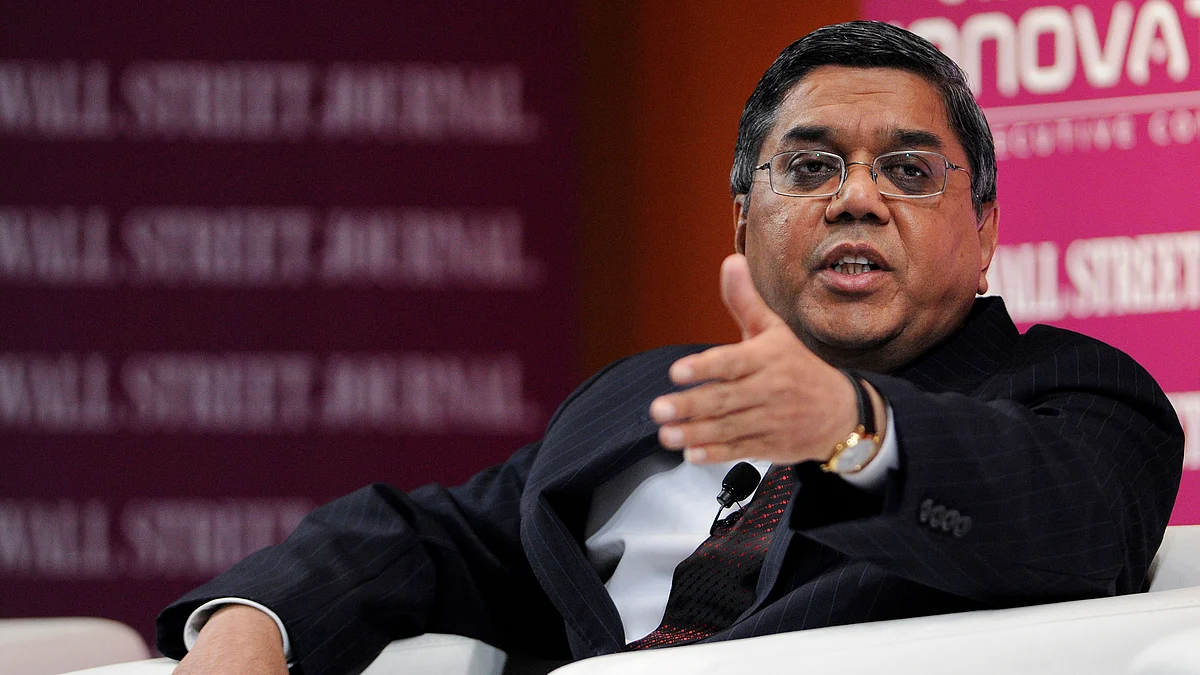 Tulsi Tanti, chairman of Suzlon Energy Ltd. (Photographer: Munshi Ahmed/Bloomberg)