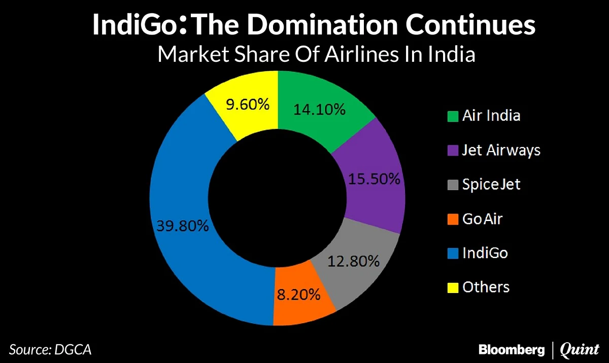 IndiGo Continues To Rule Indian Skies Even As January Market Share Dips Slightly