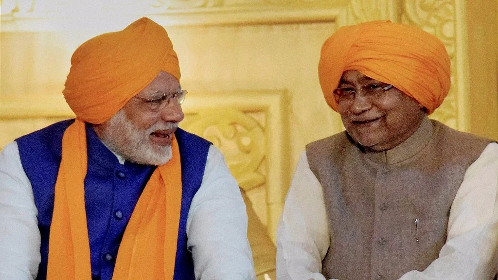 Prime Minister Narendra Modi with Bihar Chief Minister Nitish Kumar. (Photo: PTI)