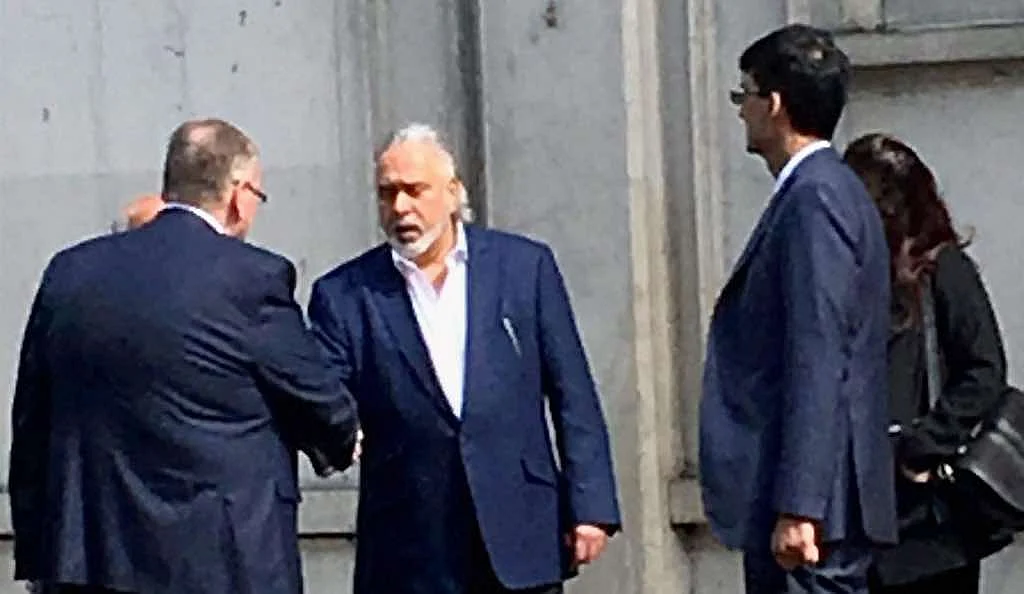Industrialist Vijay Mallya leaves Westminster Magistrates’ Court in London after getting bail. (Source: PTI)