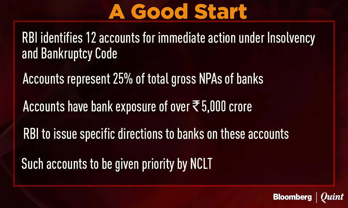 RBI Makes A Smart First Move On Bad Loan Resolution