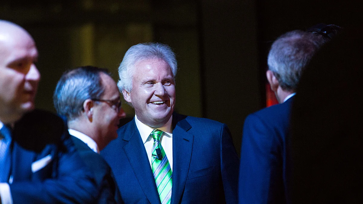 Jeffrey “Jeff” Immelt, outgoing chief executive officer of General Electric Co. (GE). (Photographer: Christophe Morin/Bloomberg)