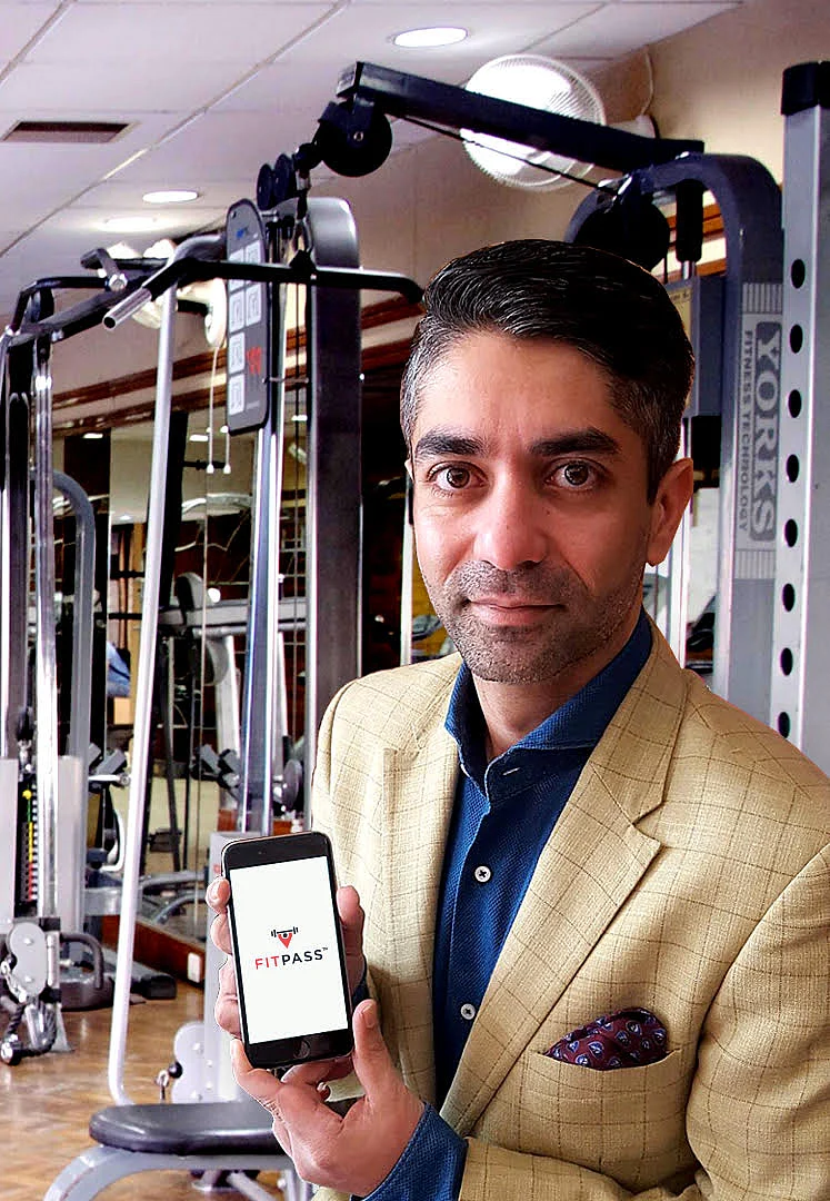 Abhinav Bindra using FitPass App. (Source: FitPass)