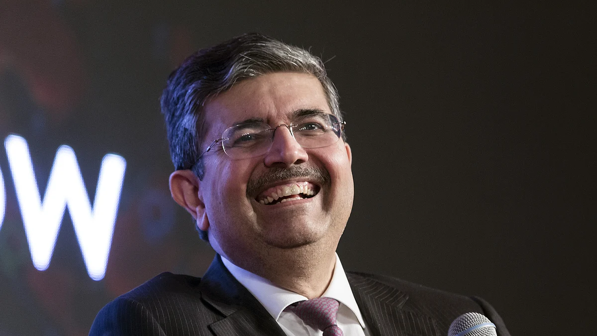Uday Kotak, chairman of Kotak Mahindra Bank Ltd., at the TiE Global Entrepreneurs Summit in New Delhi, India. (Photographer: Udit Kulshrestha/Bloomberg)