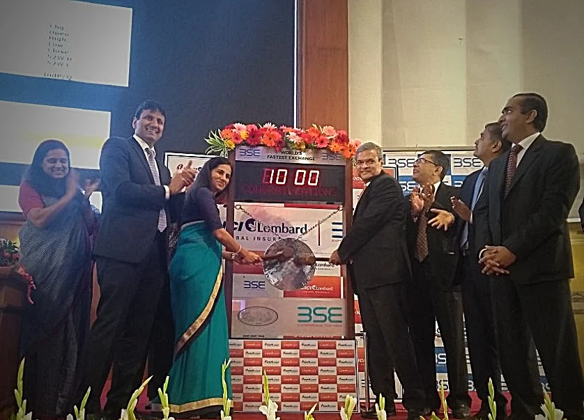 ICICI Lombard Swings On Stock Market Debut
