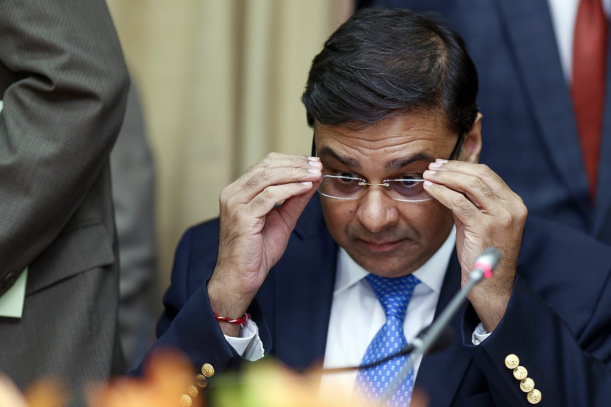 Urjit Patel, governor of the RBI attends a news conference in Mumbai, India, on April 6, 2017. (Photographer: Dhiraj Singh/Bloomberg)