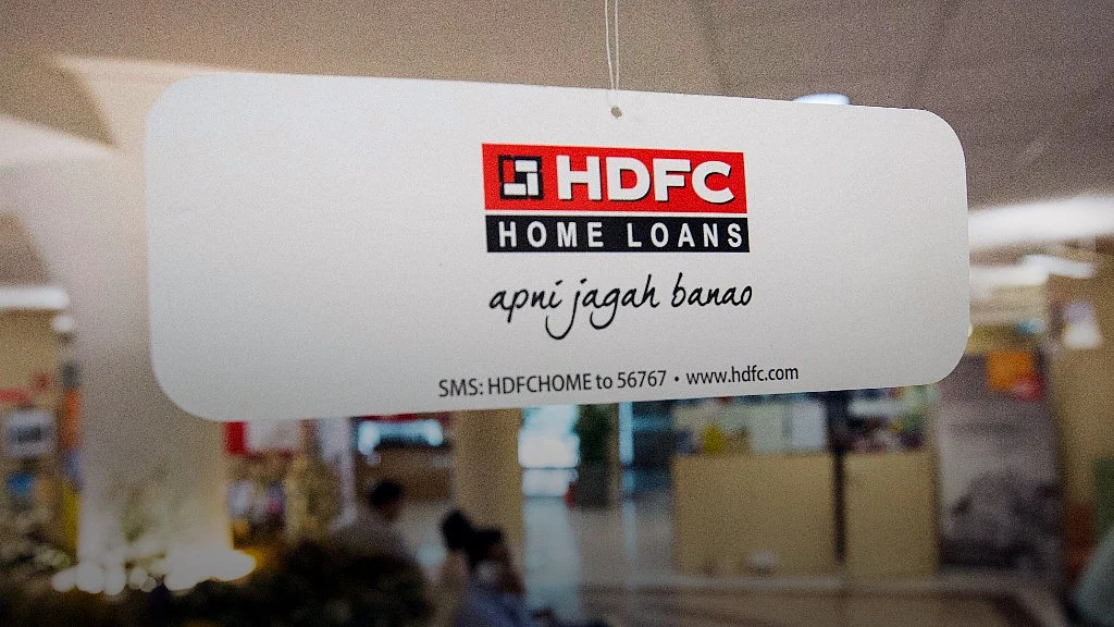 Signage for Housing Development Finance Corp. (Photographer: Vivek Prakash/Bloomberg)