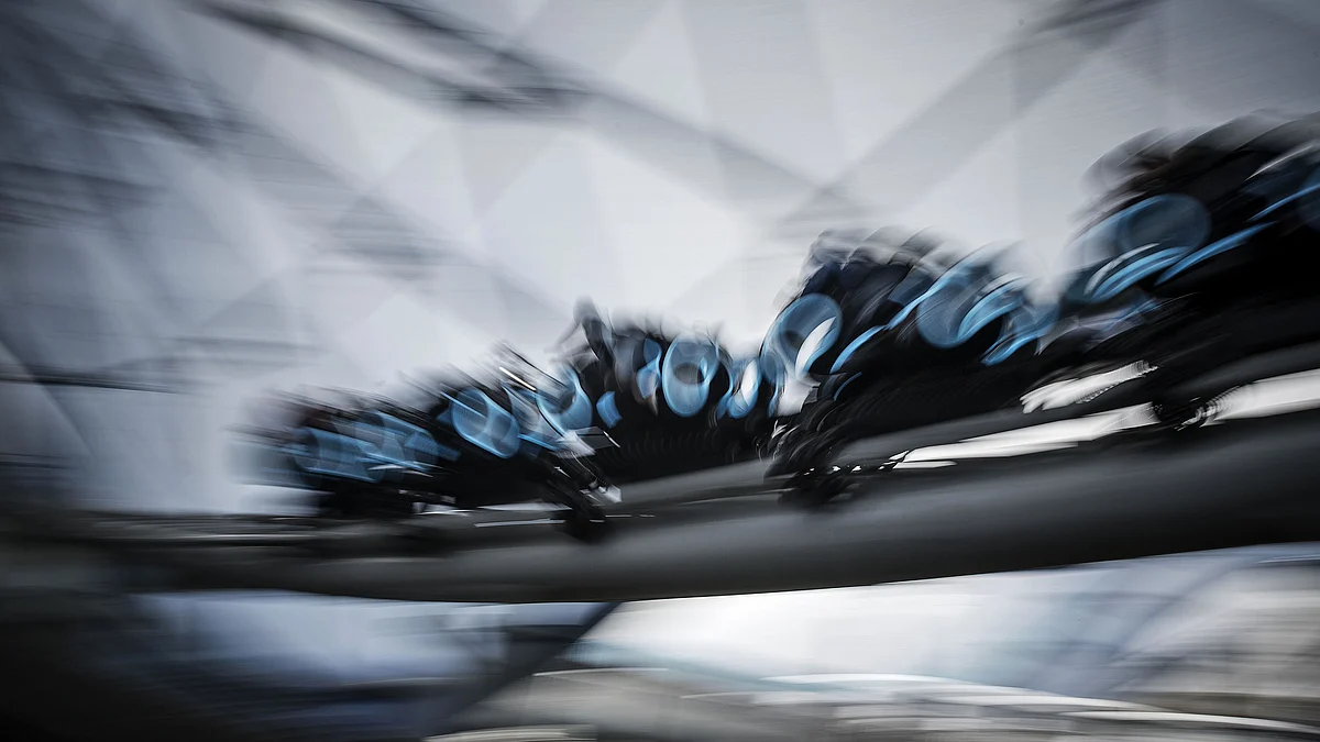 File photo of a roller-coaster train at a theme park. (Photographer: Qilai Shen/Bloomberg)