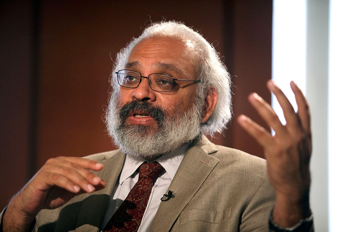 <p>Subir Gokarn, then deputy governor of the Reserve Bank of India, speaks during an interview in Mumbai, India. (Photographer: Kuni Takahashi/Bloomberg)</p>
