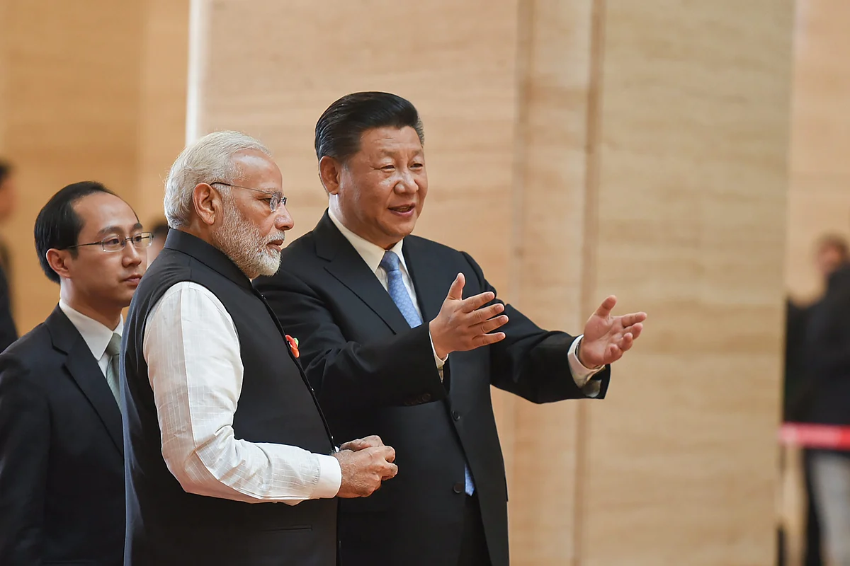 Prime Minister Narendra Modi with Chinese President Xi Jinping, in Wuhan, China on April 27, 2018. (Photograph: PTI)