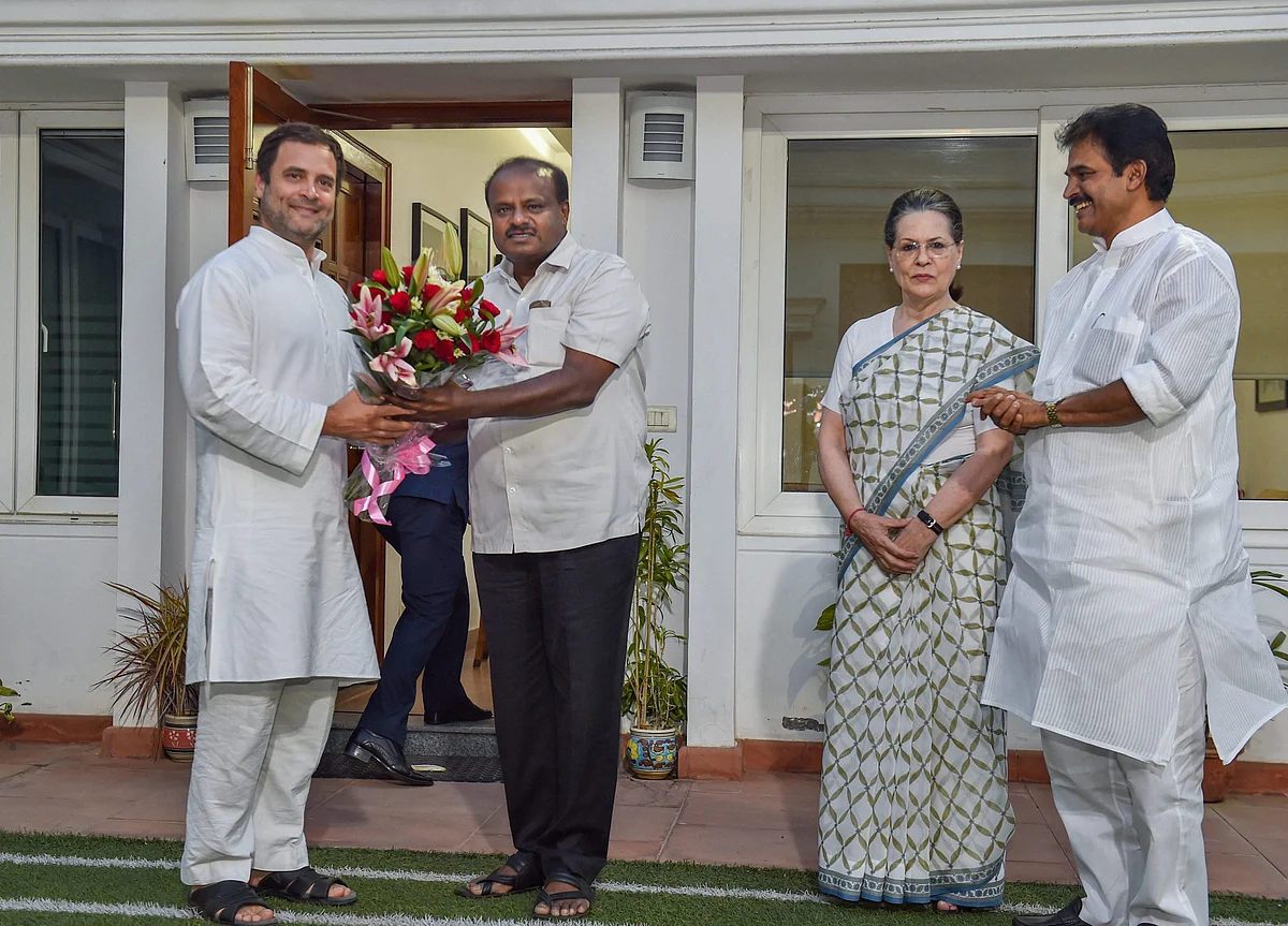 Karnataka Chief Minister Designate Kumaraswamy Meets Sonia, Rahul On Government Formation
