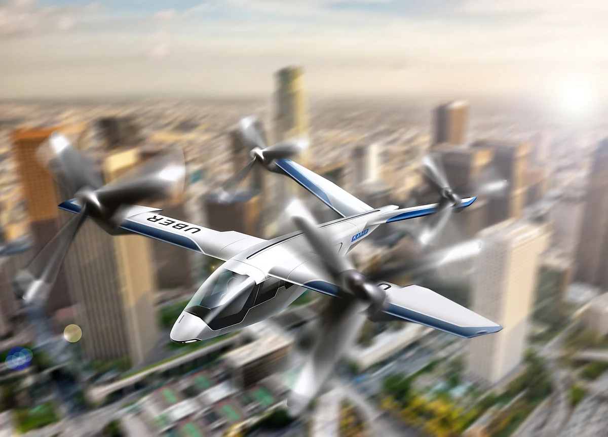 Uber Plans Paris Flying-Car Lab as CEO Sees Future in 3D