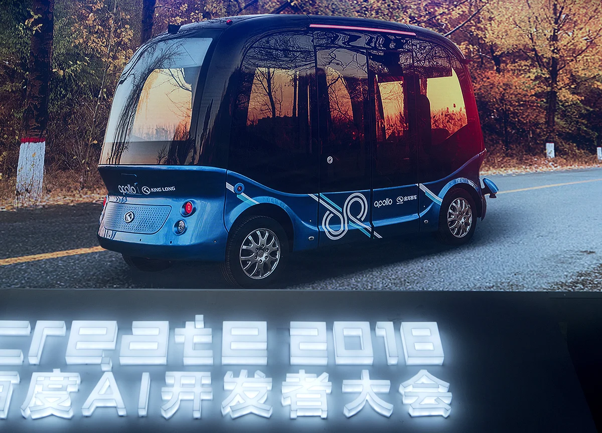 Baidu Unveils AI Chip as It Revs Up Self-Driving Bus Production