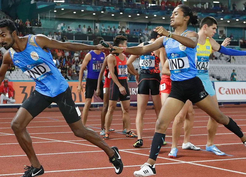 Day 10, Asian Games: India Clinch Silver in Mixed 4x400m Relay