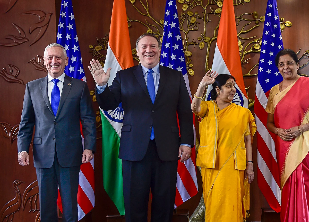 2+2 Talks: India, U.S. Ink Critical Defence Pact; Discuss Cross-Border Terror, H-1B