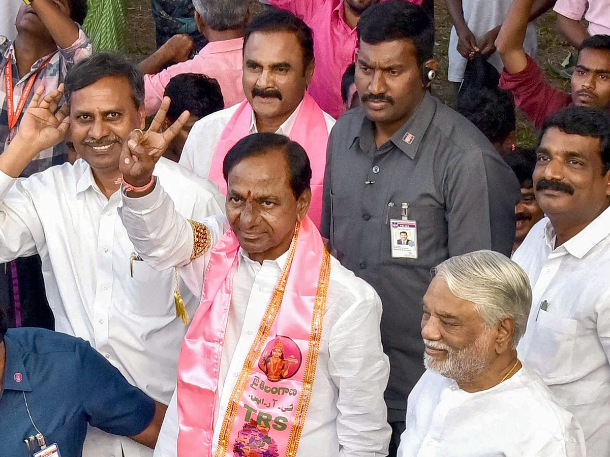 TRS chief K Chandrasekha in Hyderabad, on Dec. 11, 2018. (Photograph: PTI)