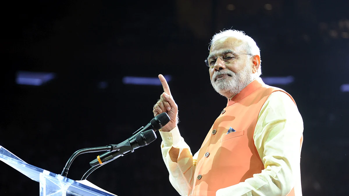 Modi at Madison Square. (Source: Narendramodi.in)