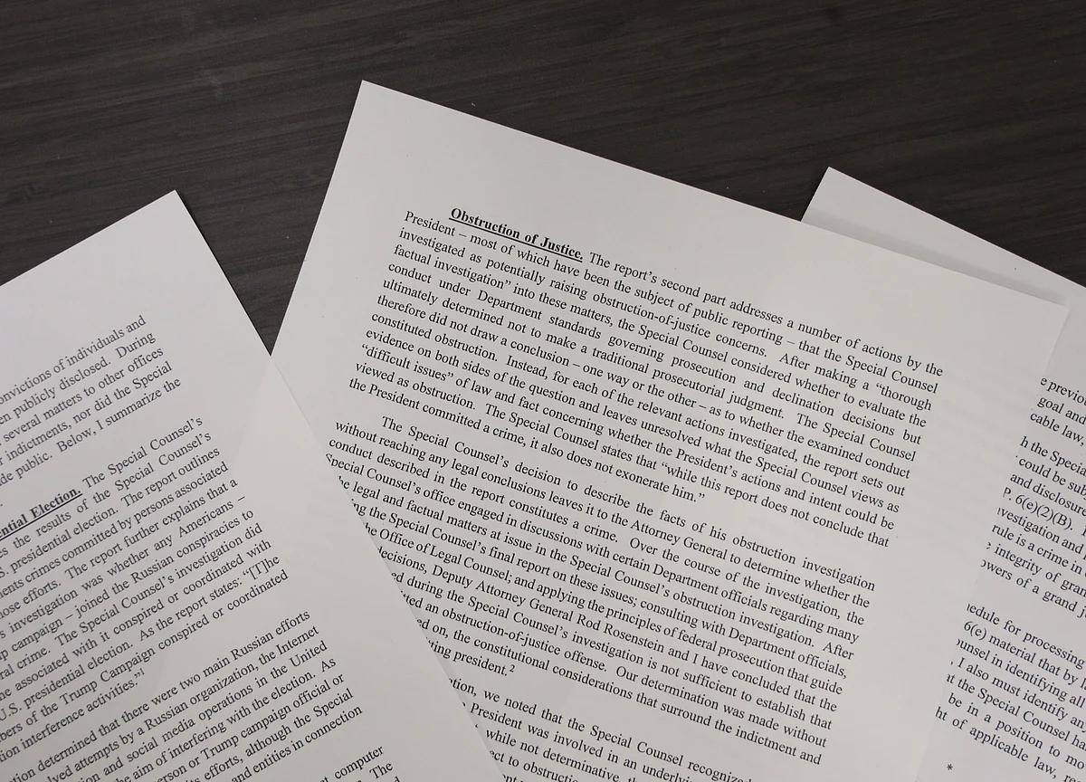 Read Barr’s Letter to Congress Summarizing the Mueller Report Here