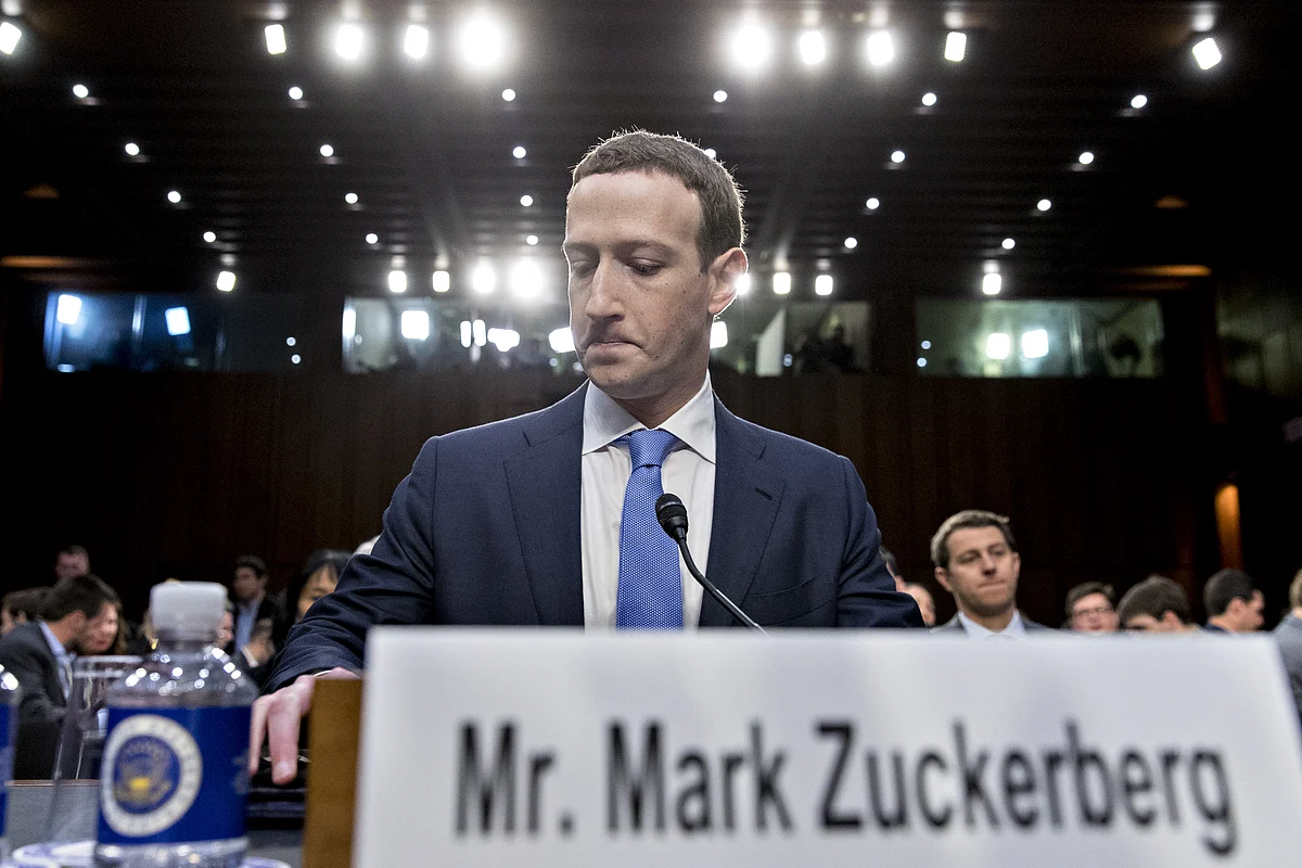 Lawmakers will grill Zuckerberg on issues ranging from the troves of data vacuumed up by app developers and political consultant Cambridge Analytica to Russian operatives’ use of the social network to spread misinformation. (Photographer: Andrew Harrer/Bloomberg)