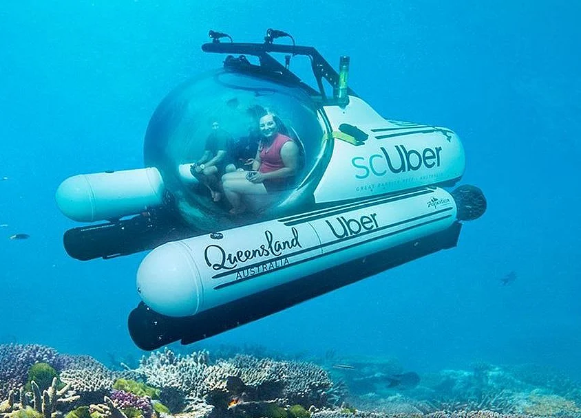 Uber Launches Submarine Rides to Great Barrier Reef