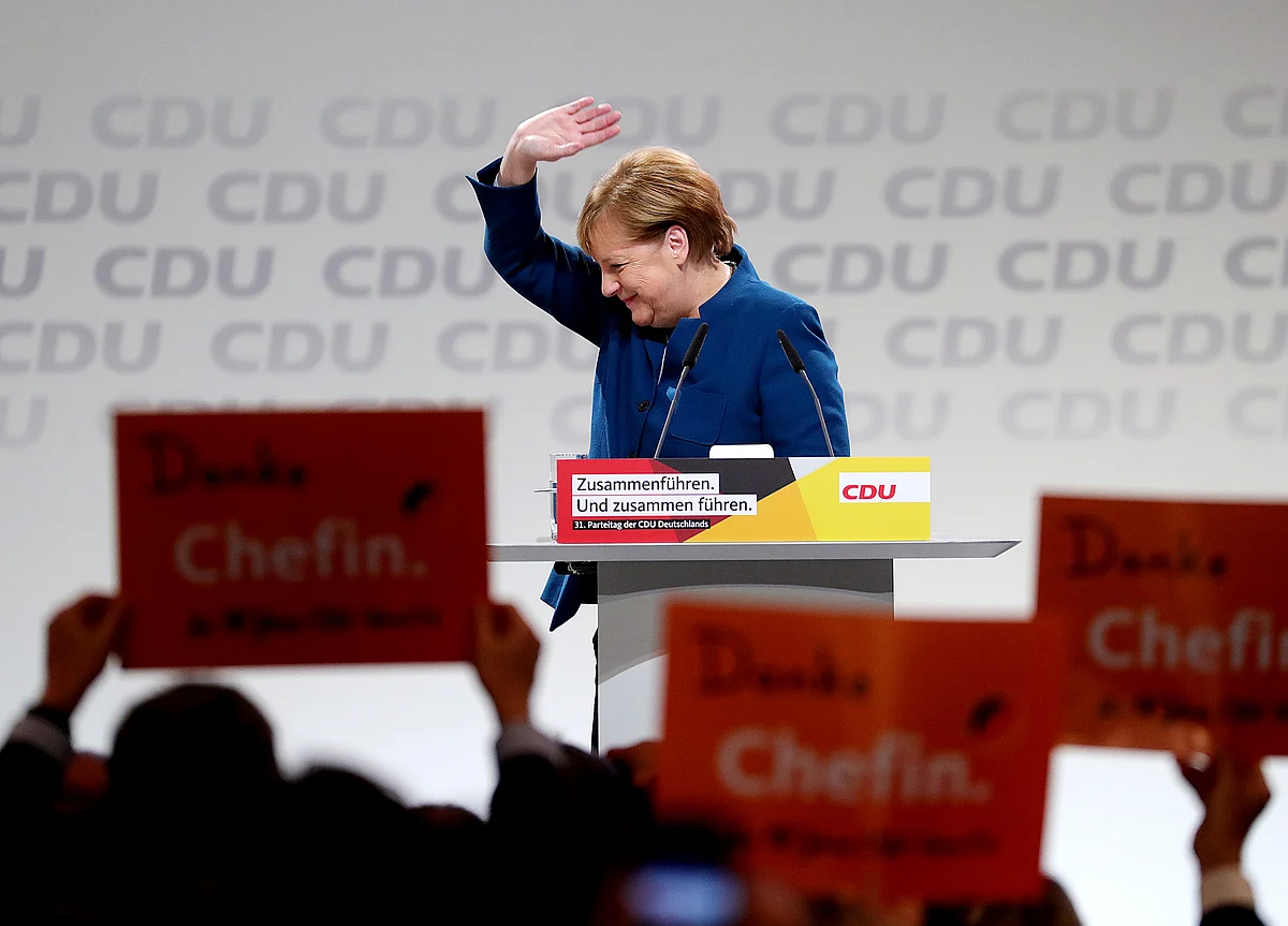 Merkel Has Harvard Cheering Attack on Trump Politics of Lies
