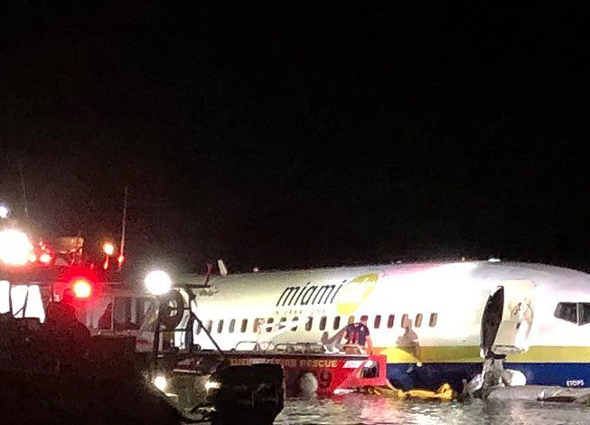 Boeing 737 Slides Off Runway Into Florida River After Landing