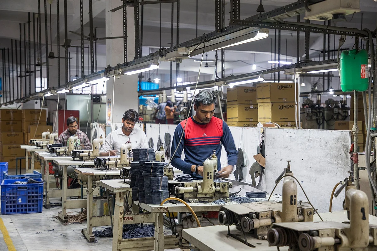 Production at the Jajmau Tanneries CETP Co. in Kanpur. (Photographer: Anshika Varma for Bloomberg Businessweek)