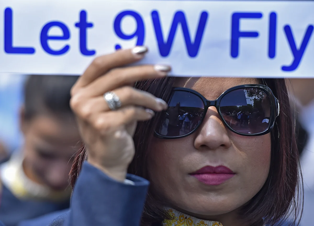 Jet Airways’ Employees Protest Outside Civil Aviation Ministry