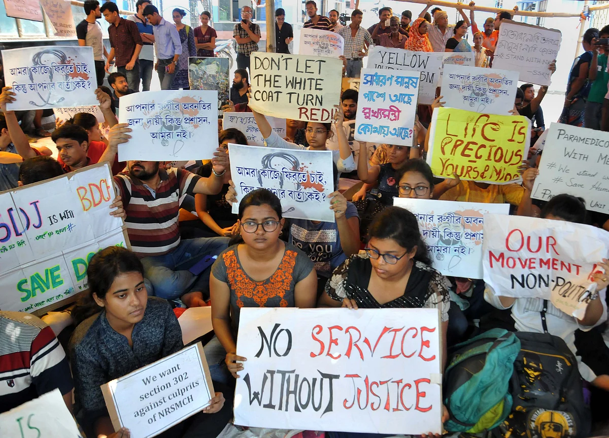 Doctors’ Stir In West Bengal Enters Sixth Day