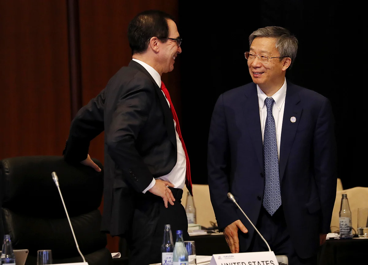 Mnuchin Says Trade Talk With PBOC's Yi Gang Was Constructive