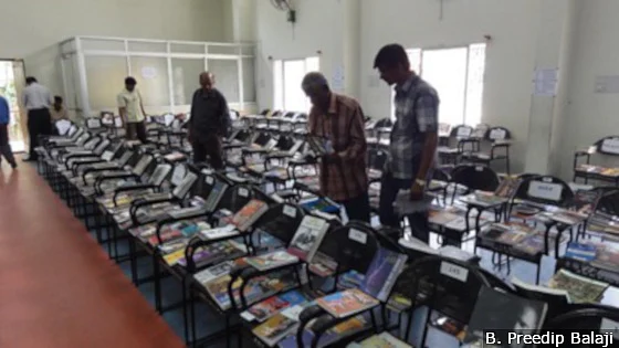A library exhibition at RPC Layout, Vijayanagar Public Library, Bengaluru.