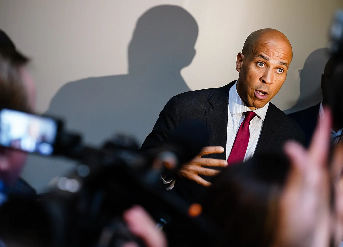 Booker Adds a Dash of Anti-Trump Anger to His Message of Love