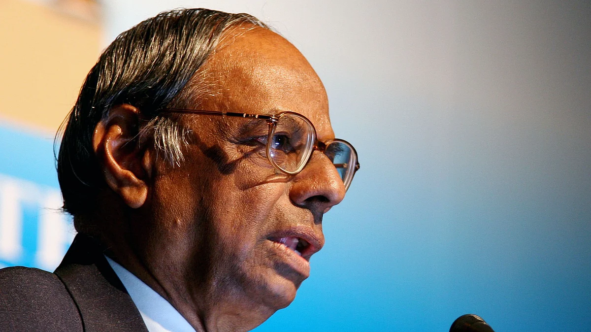 Dr C Rangarajan, former governor of Reserve Bank of India. (Photographer: Namas Bhojani/Bloomberg News)