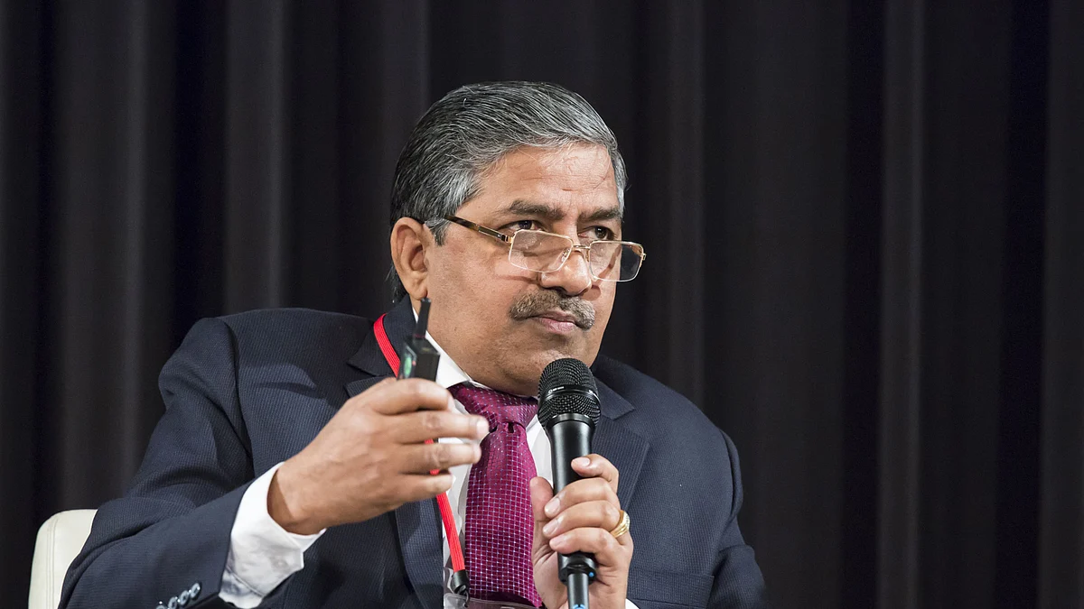 Bhuwan Chandra Tripathi, chairman and managing director of GAIL India Ltd. (Photographer: Tomohiro Ohsumi/Bloomberg)