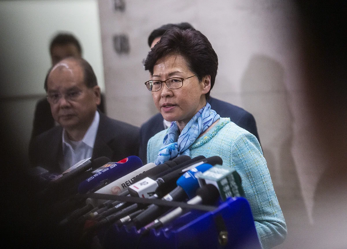 Hong Kong’s Carrie Lam Urges Protesters to Let Town Hall Event Go Forward