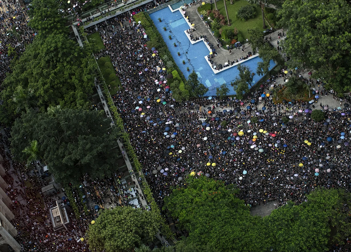 Hong Kong’s Economy Hit by Protests, Finance Secretary Chan Says