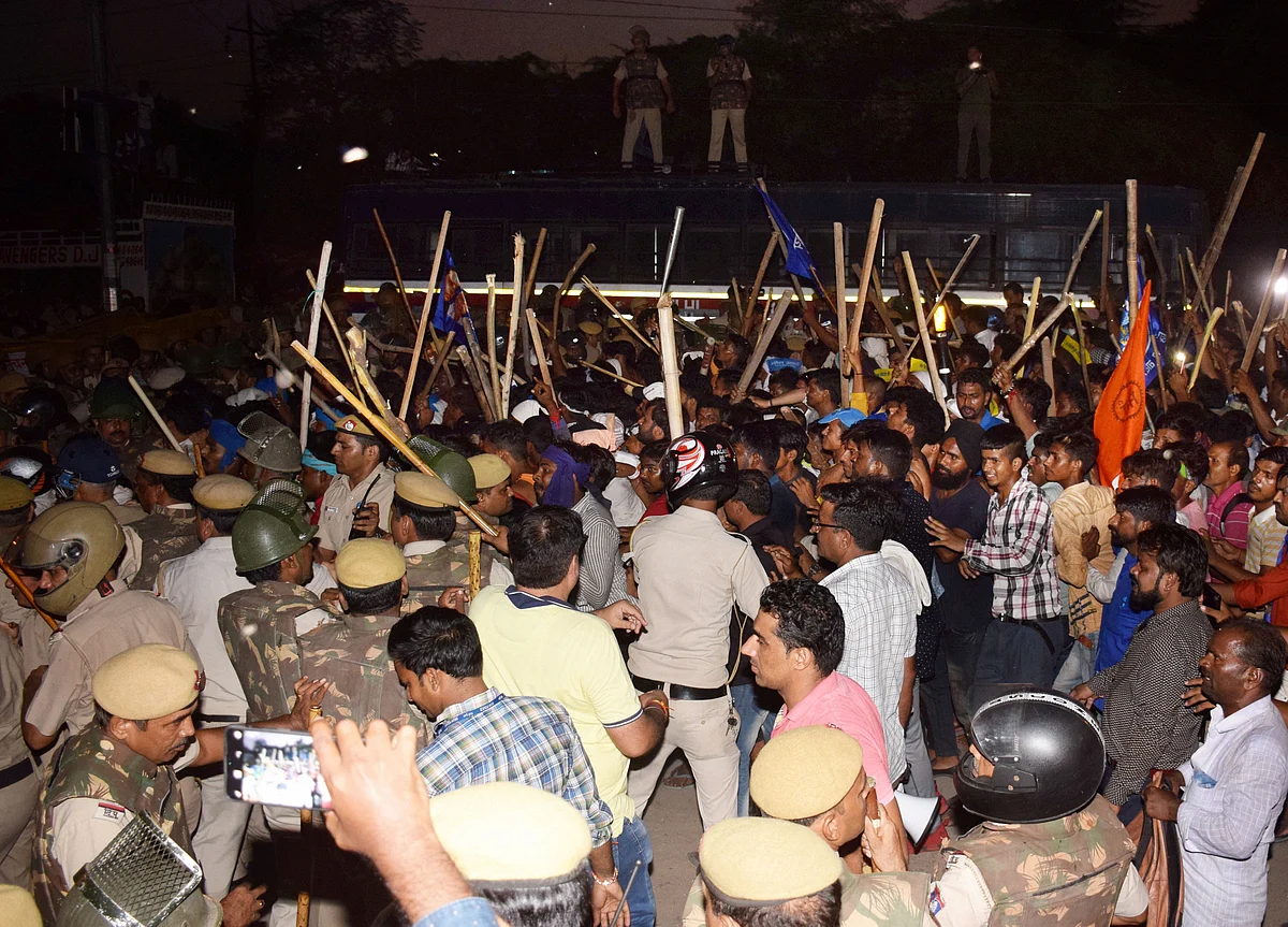 Bhim Army Head, 95 Others Arrested For Rioting During Ravidas Temple Demolition Protests