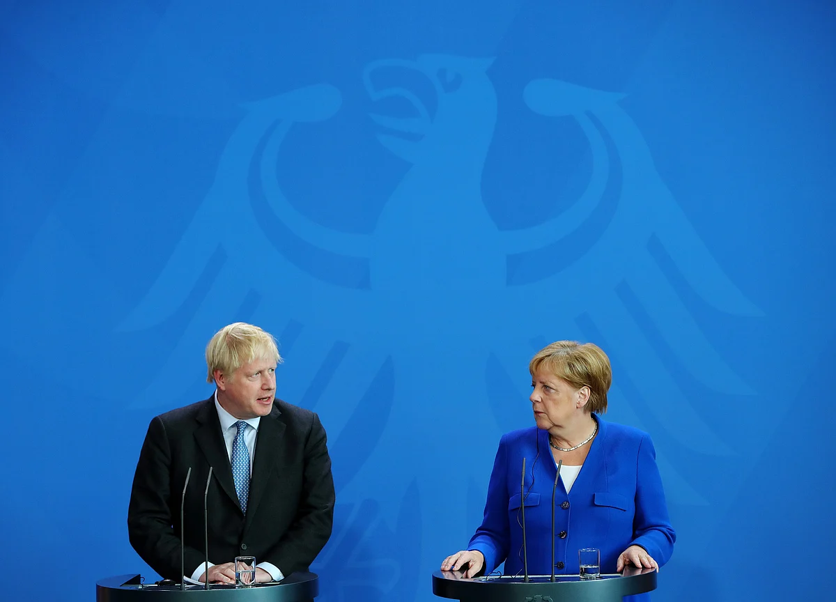 Merkel Sets Johnson Challenge: Solve Brexit Backstop in 30 Days