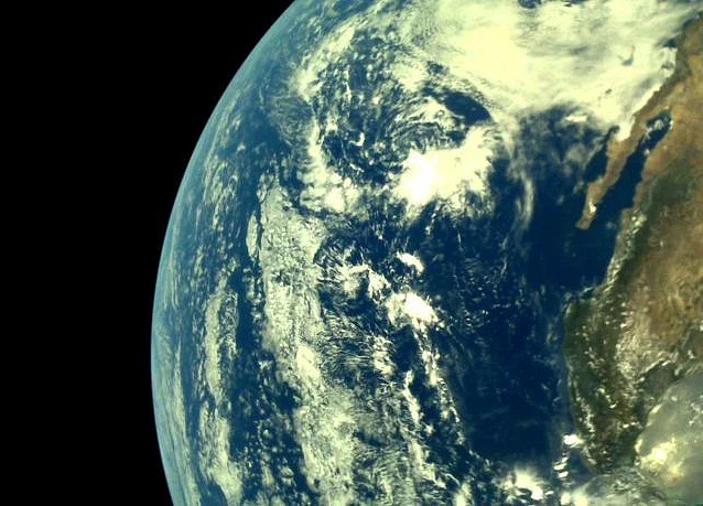 Earth, As Seen From Chandrayaan 2