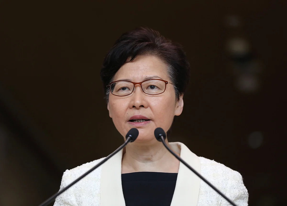 Hong Kong Leader Says She Has Never Asked Beijing’s Permission to Resign