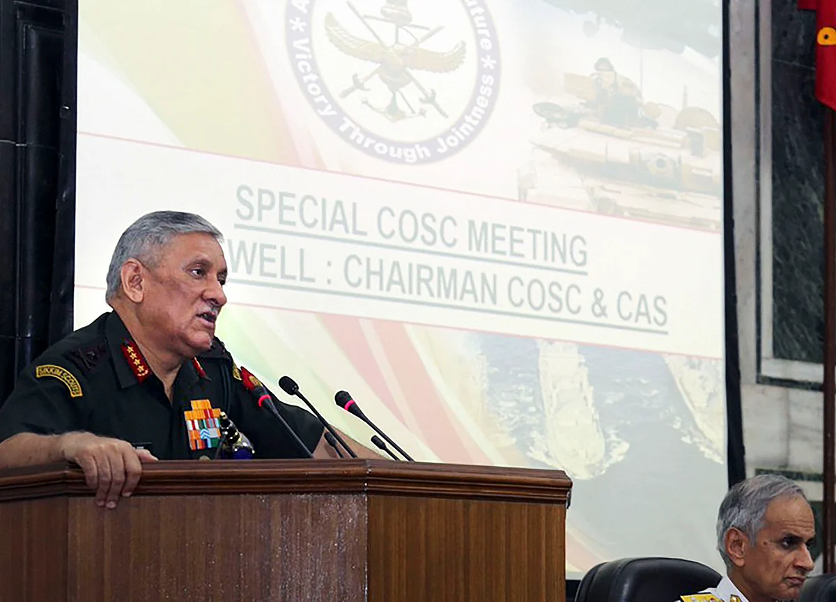 General Rawat To Take Charge Of Chairman Of Chiefs Of Staff Committee On Friday