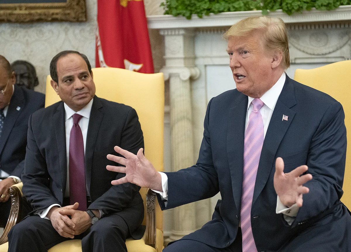 Trump Backs Egypt’s Sisi After Rare Protests Spark Crackdown